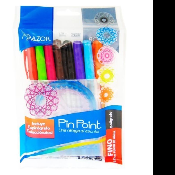 BOLIGRAFO PIN POINT AZOR CESPIR. 0.7MM BOL. C8 SURT C.12